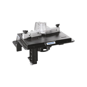 Dremel 231 shaper/router table front view showing precise slotting for irregular shapes