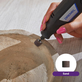 Dremel 3100 carving-engraving tip enables detailed designs.