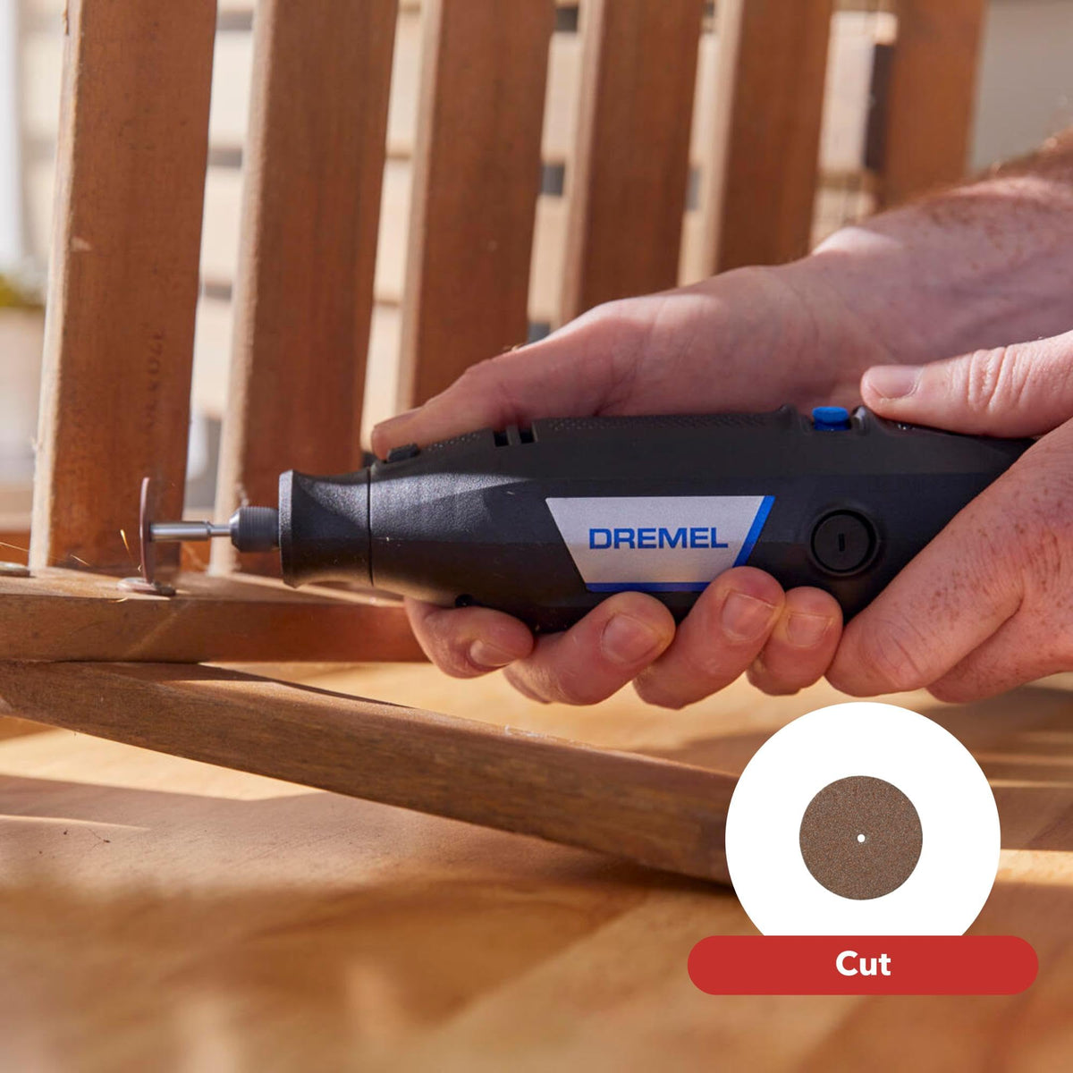 Dremel 3100 sanding-discs support smooth surface finishes.