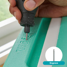 Dremel 4000 sustainable housing made with recycled plastic.