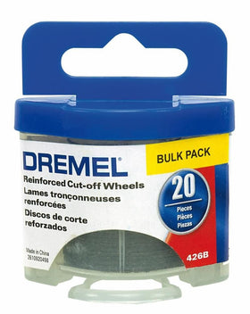 Dremel 426B fiberglass reinforced cut-off wheel in 1-1/4 inch diameter for metal and plastic.