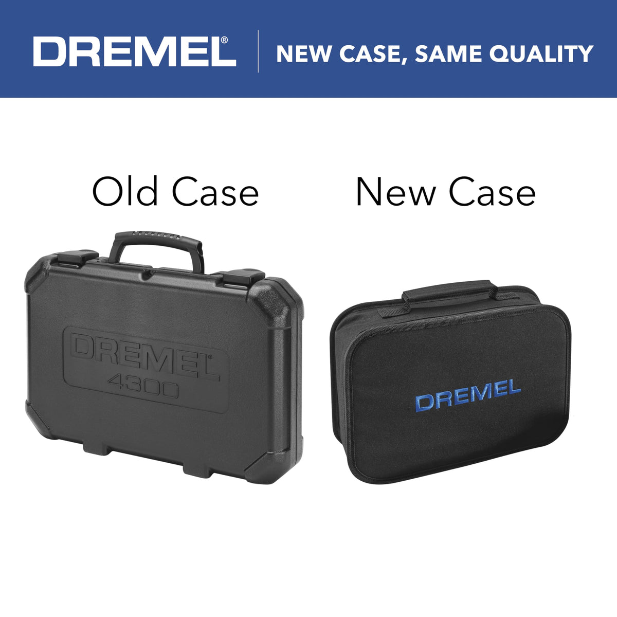 Dremel 4300 kit includes forty accessories and a storage bag.
