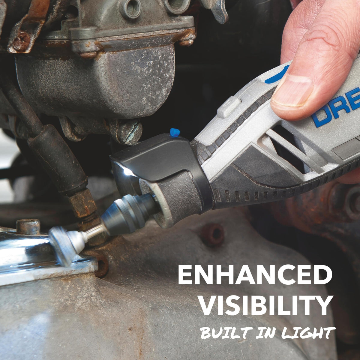 Dremel 4300 airflow cooling reduces heat during use.