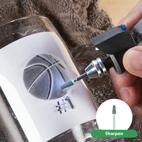 Dremel 4300 dial and switch separation enhances control during tasks.