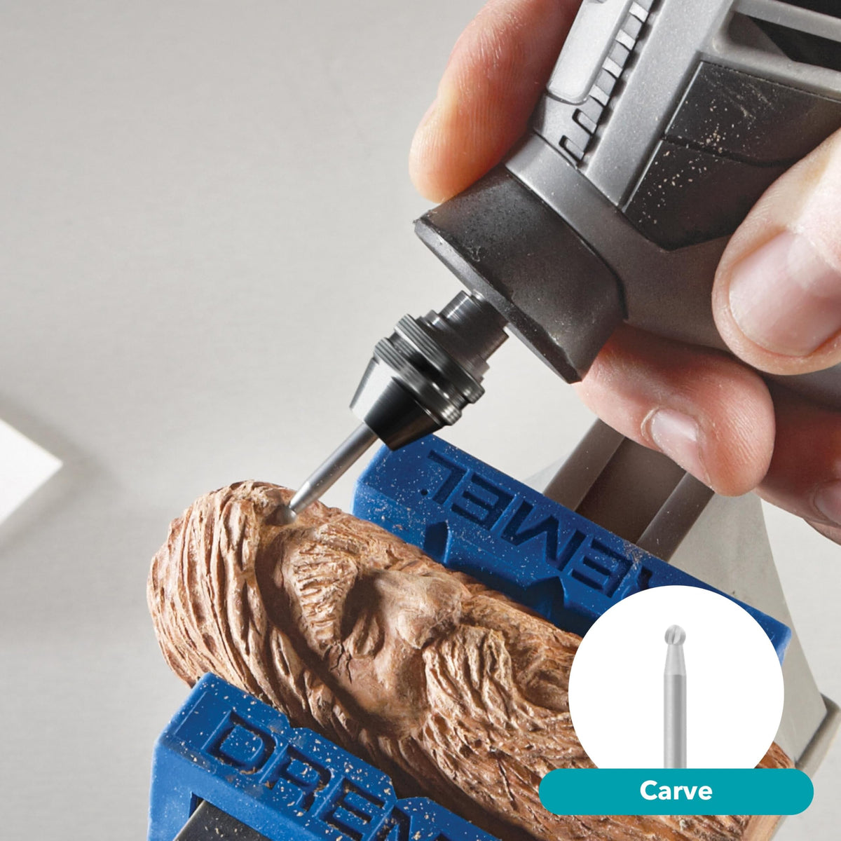 Dremel 4300 replaceable brushes extend tool life with easy maintenance.