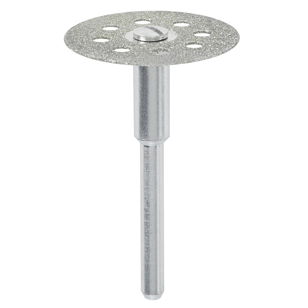 Dremel 545 Diamond Wheel cutting marble for smooth, precise results.