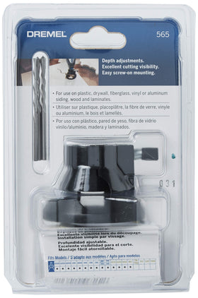 Dremel 565 screw-on mounting allows quick tool setup for efficient projects