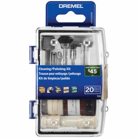 Dremel 726-01 case with organized cleaning kit for quick projects