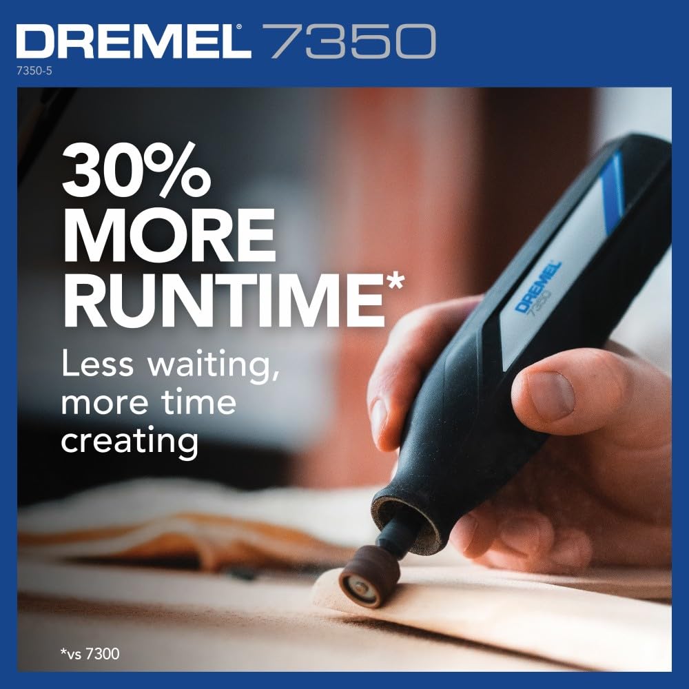 Dremel 7350 included accessories for sanding bands and grinding stones.