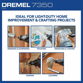 Dremel 7350 runtime improvement increases project time between charges.