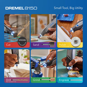 Dremel 8150 works with all attachments for engraving