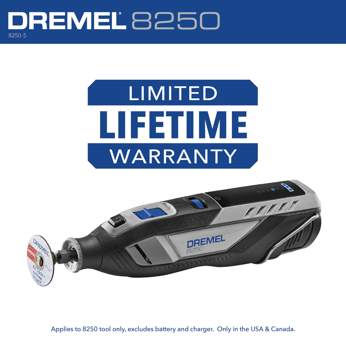 Dremel 8250-5 battery pack powers versatile projects