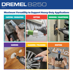 Dremel 8250-5 charger recharges in about 95 minutes