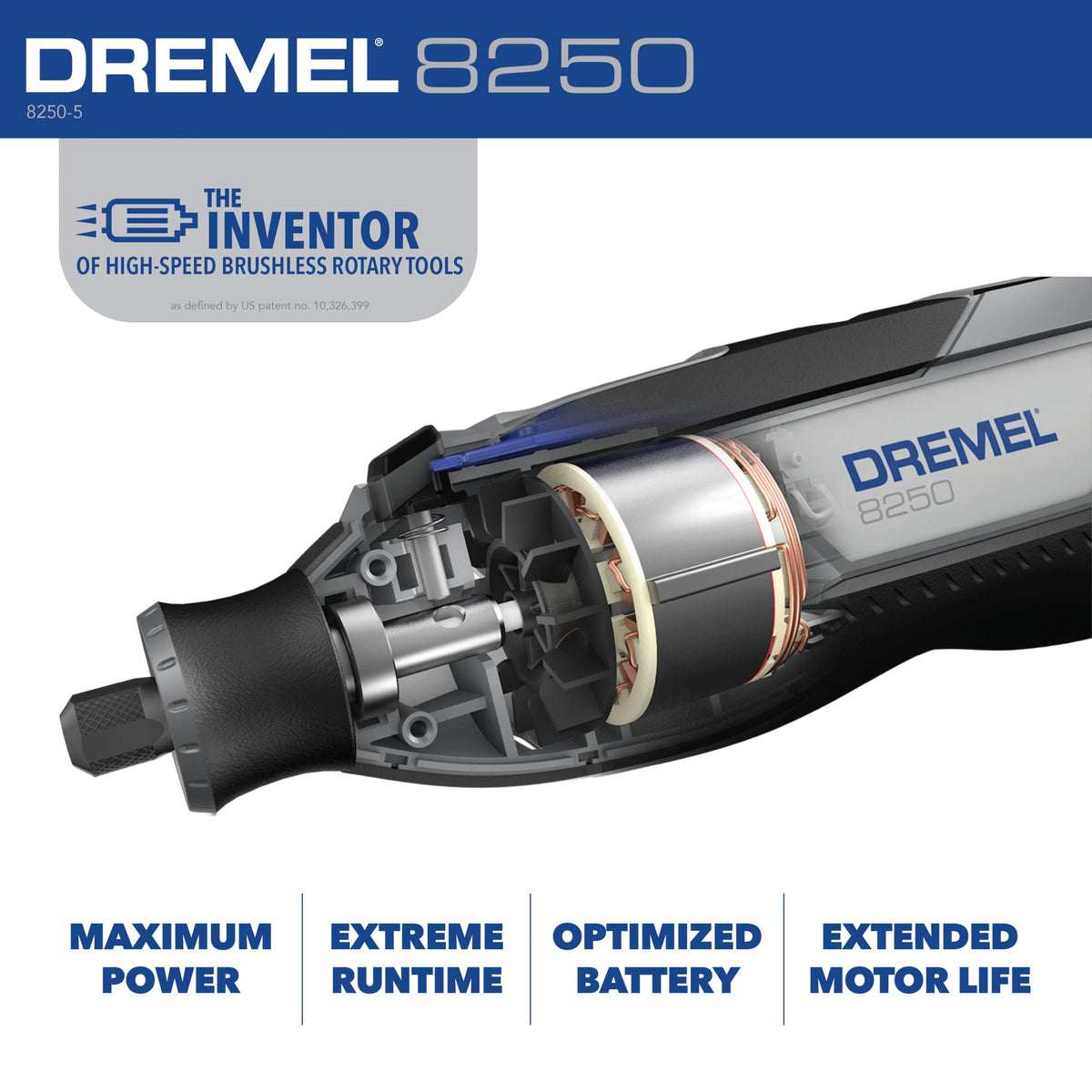 Dremel 8250-5 variable speed dial offers precise control