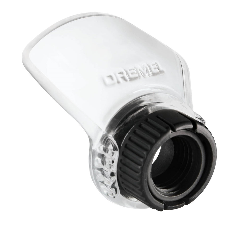 Dremel A550 shield assembly enables quick install and debris control.