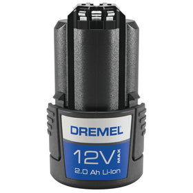 Dremel B815-01 battery pack side view, compact 12V Max design for handheld tools.
