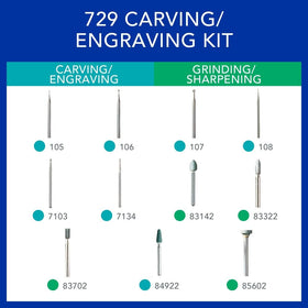 Dremel diamond wheel points image emphasizes durable sharpening for fine surface detailing.