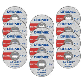 Dremel EZ456B cut-off wheel in action for metal cutting and precision