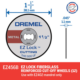 EZ Lock system on Dremel EZ456B for faster accessory changes