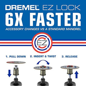 Sheet metal cutting with Dremel EZ456B wheel for clean edges
