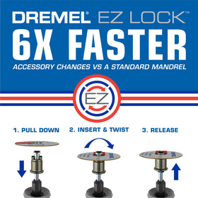 Dremel EZ545HP wheel with 1-1/2 inch diameter