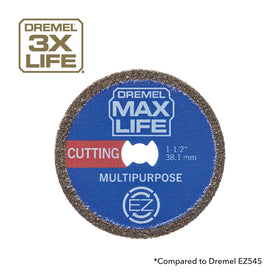 Dremel EZ545HP diamond wheel cuts marble with smooth edges