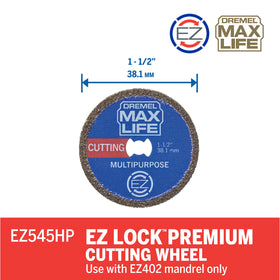 Close-up of Dremel EZ545HP diamond grit on wheel