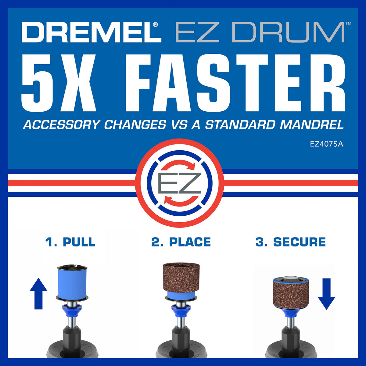 EZ Lock edge grinding wheel in action for sharp edge work.