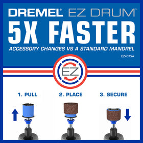 EZ Lock edge grinding wheel in action for sharp edge work.