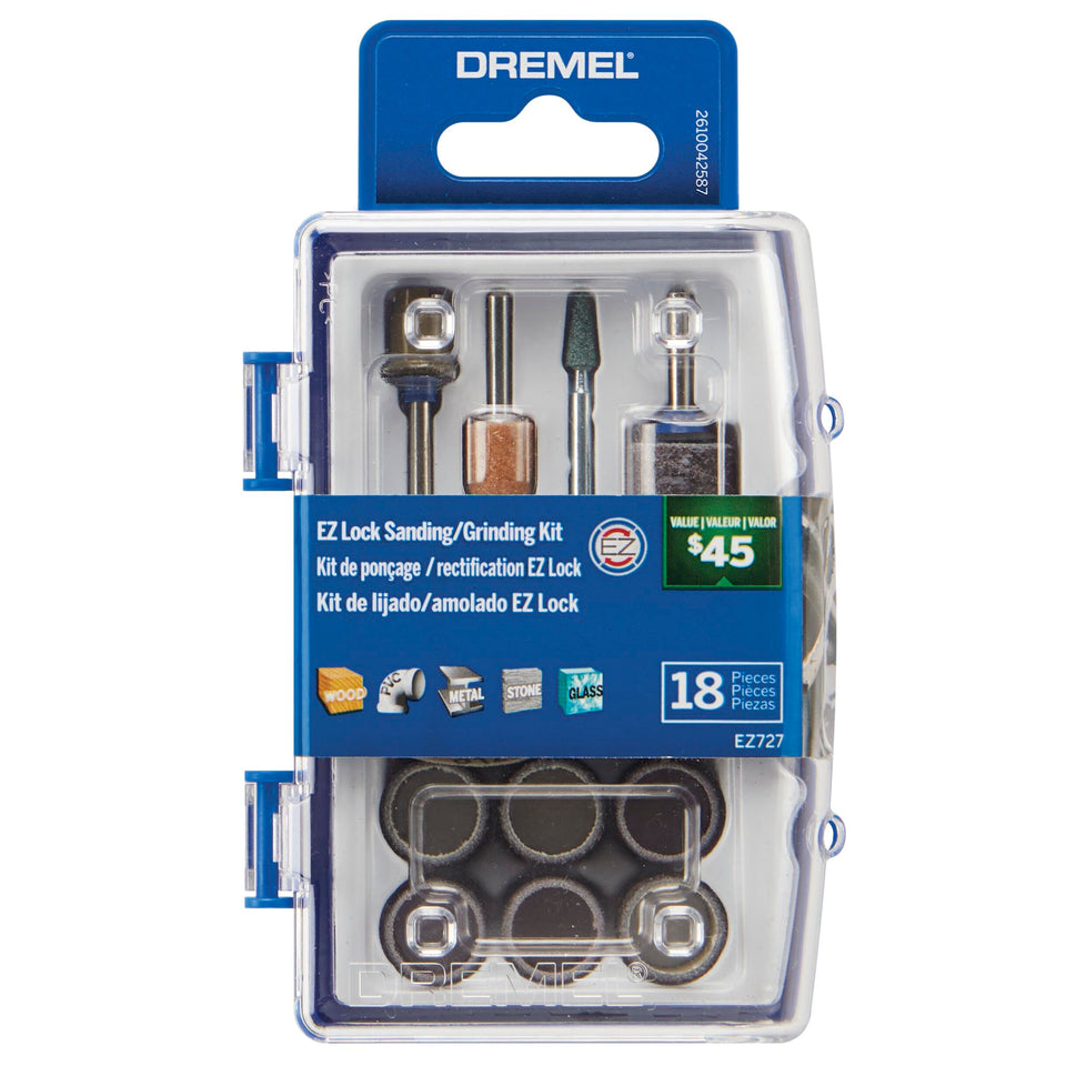 Dremel EZ727-01 EZ Lock system close-up showing fast accessory changes.