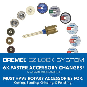 Dremel EZ728-01 EZ Lock cut-off wheels EZ456 suited for versatile cutting tasks.