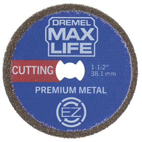 Dremel Max Life EZ506HP wheel closeup with CBN coating for durability.