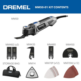 Dremel MM50-02 compact head reaches narrow corners for detailed work