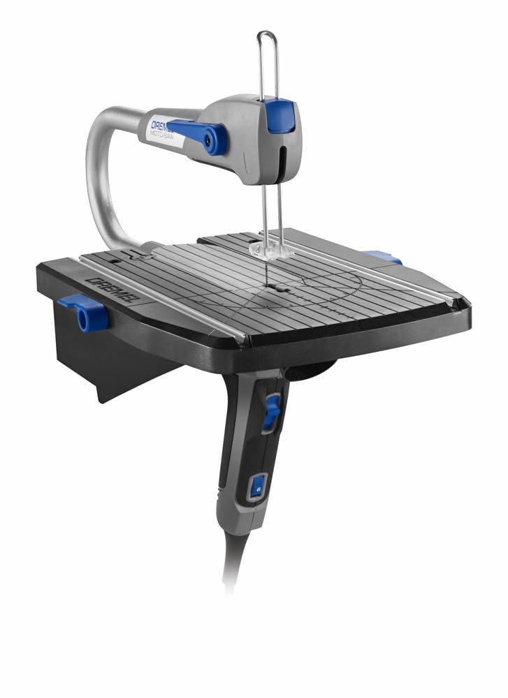 Dremel Moto-Saw auto tensioning keeps blades taut for cleaner cuts.