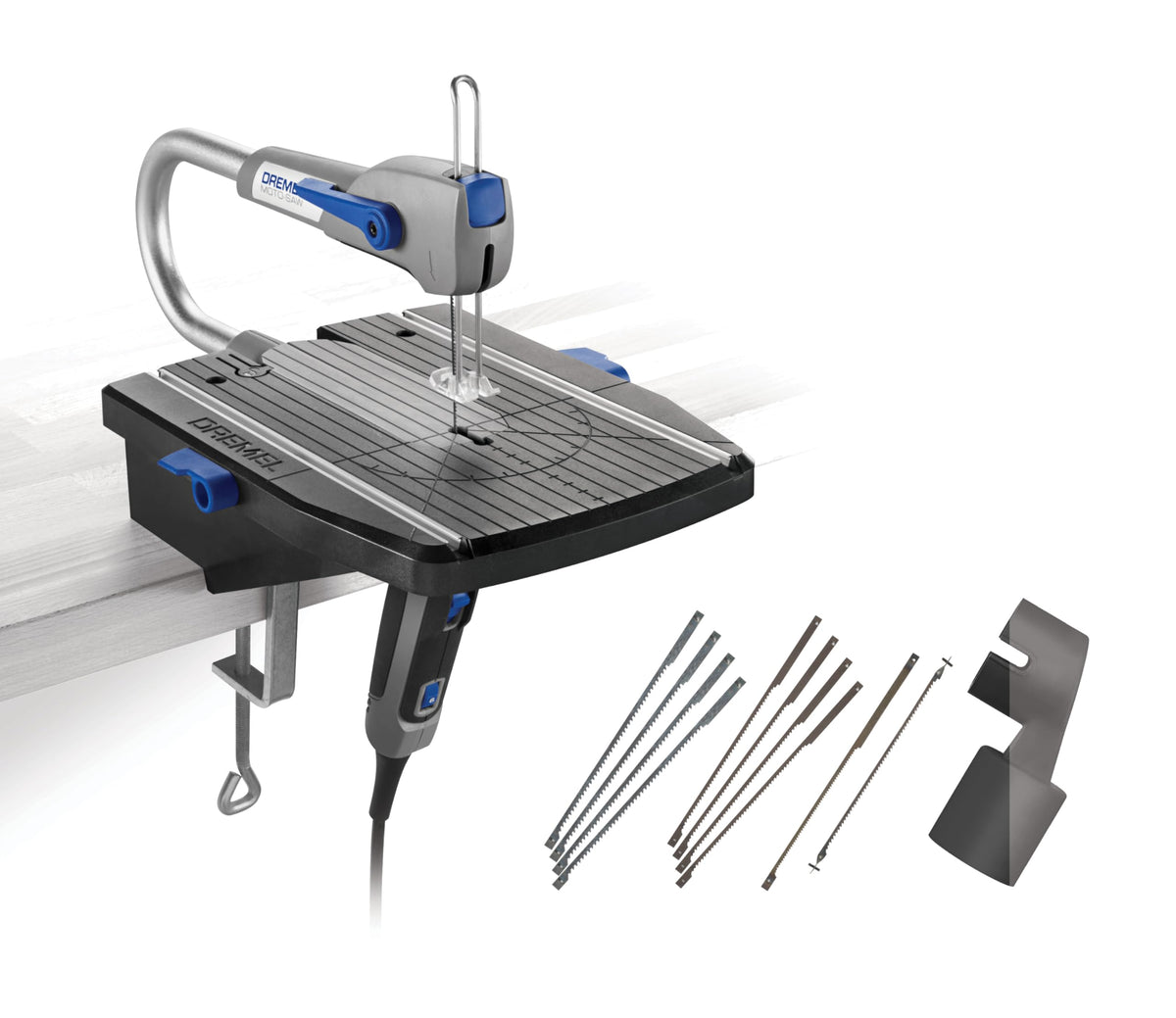 Dremel Moto-Saw compact scroll saw for precise cuts in wood and plastic.