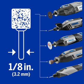 Dremel silicon carbide stones showcase versatile grinding options for various materials.