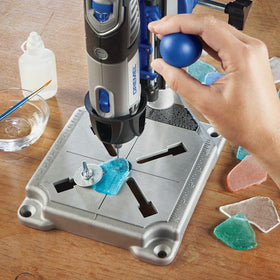 Dremel Workstation rotary tool holder keeping tools steady for polishing and sanding