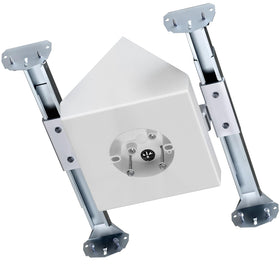 Dremica ceiling fan box with angled install for cathedral ceilings at 80 degrees.