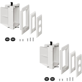 Dremica DVFR1W recessed outlet box for flush wall installation