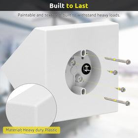 Dremica mounting box with compact dimensions suitable for vaulted ceilings.