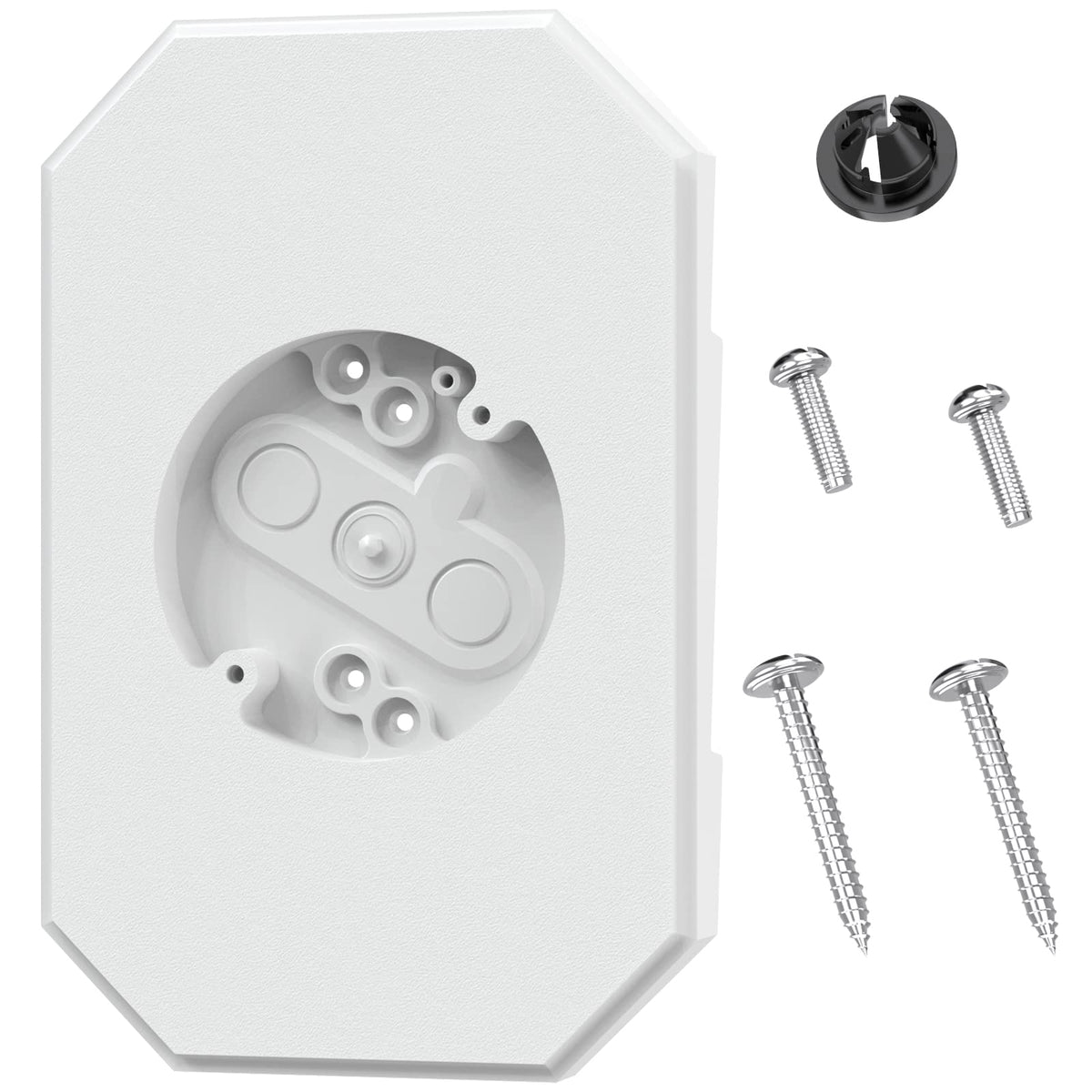 Dremica siding mounting block with built-in box for 4-inch height siding, easy outdoor wiring.