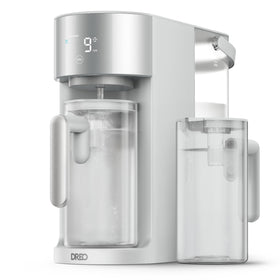 DREO countertop RO system front view showing compact, space-saving design for small kitchens.