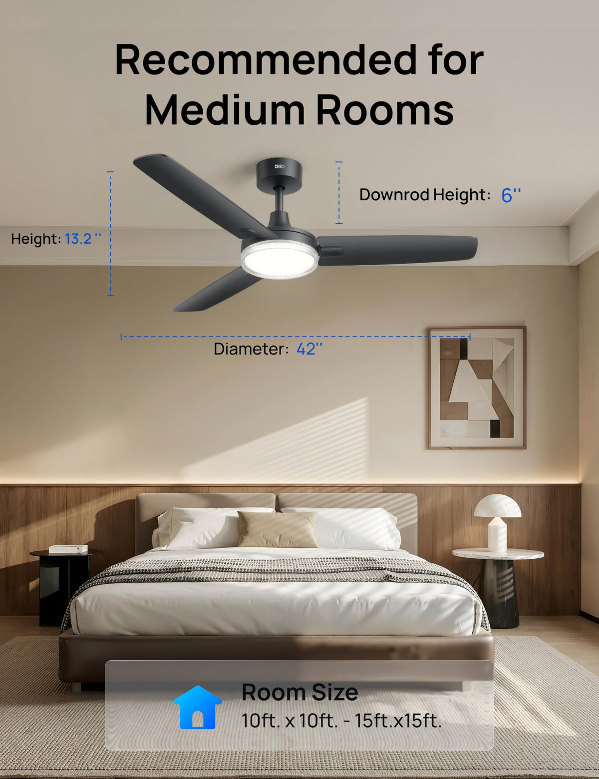 Dreo 20-minute quick-install with pre-assembled components