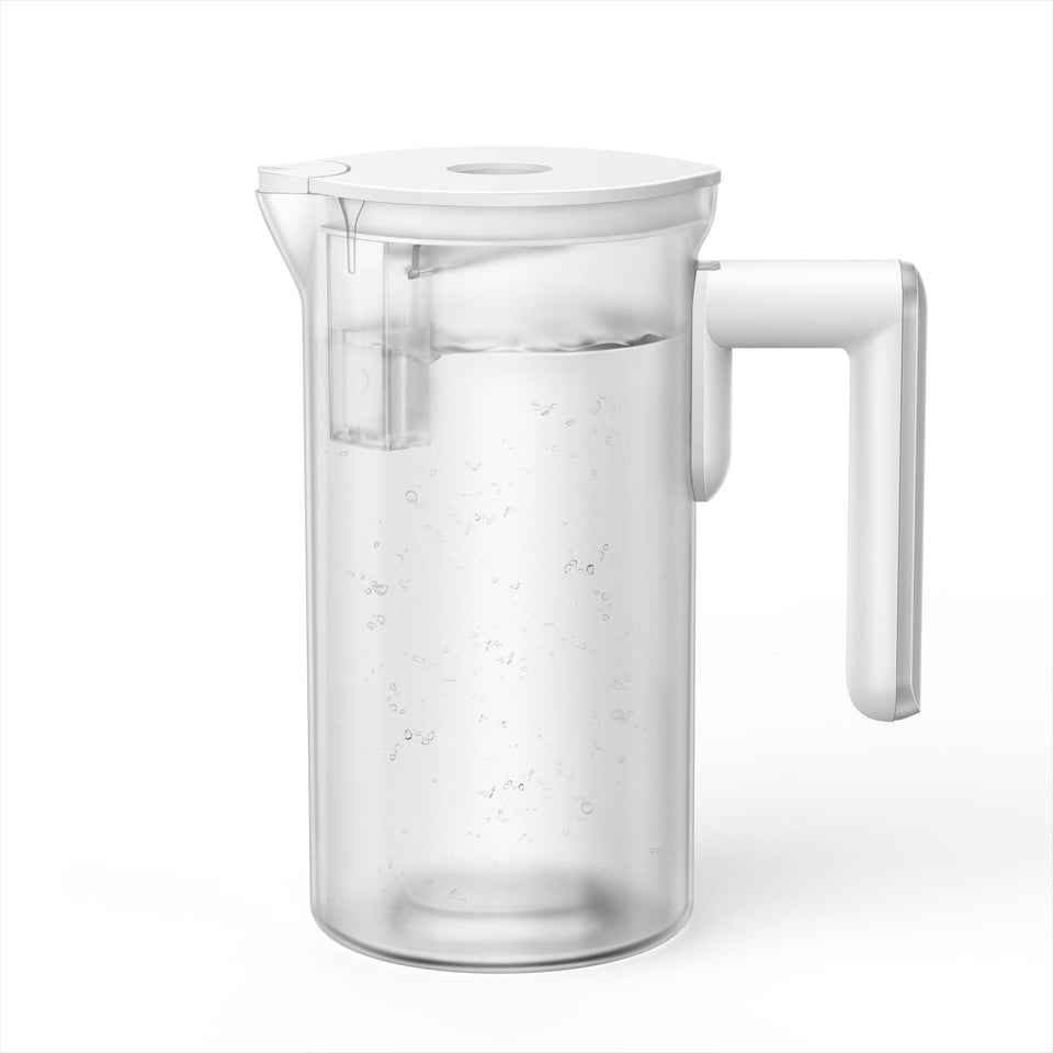 DREO autofill pitcher front view shows compact design for on-demand clean water