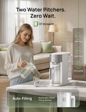 DREO self-cleaning cycle ensures periodic flushing for consistent purity.