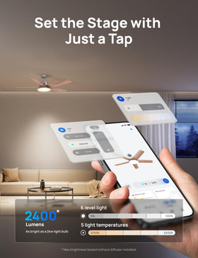 DREO quiet brushless DC motor delivers near-silent airflow in bedrooms.