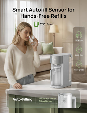 DREO real-time TDS monitor shows water quality and filter life at a glance.