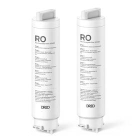 DREO two-pack RO filter package ready for easy replacement