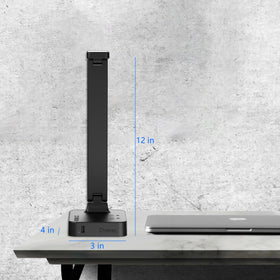 Drevet lamp head rotates 180 degrees for flexible lighting angles.