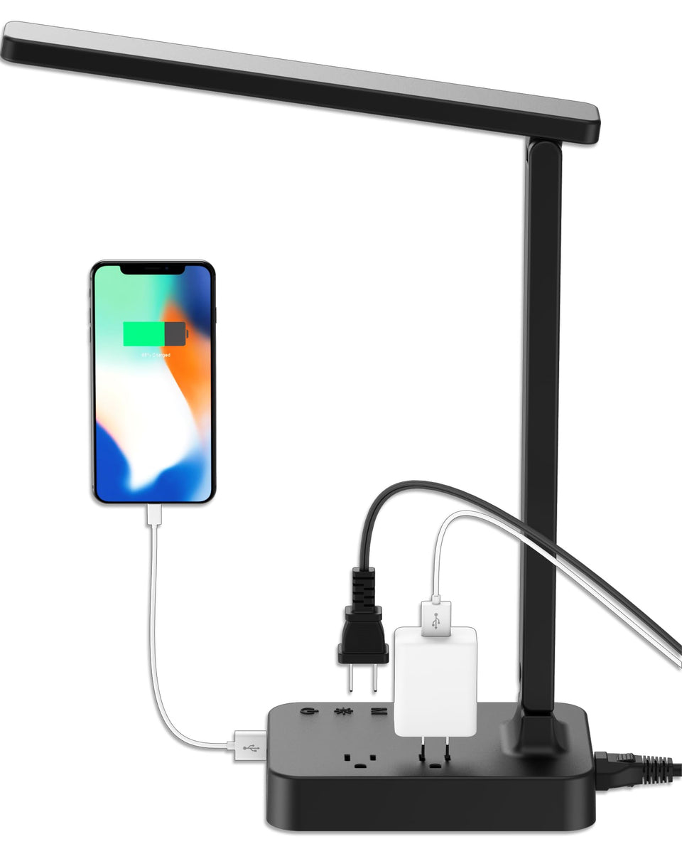 Drevet LED desk lamp in dorm room setup for study and comfort.
